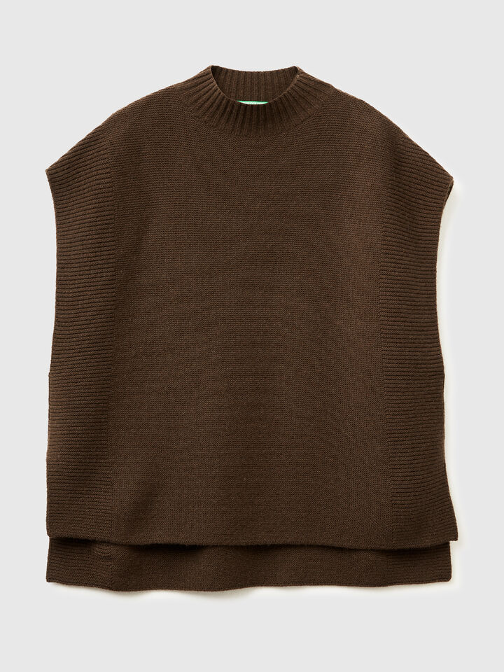 SLEEVELESS SWEATER Women image number 5